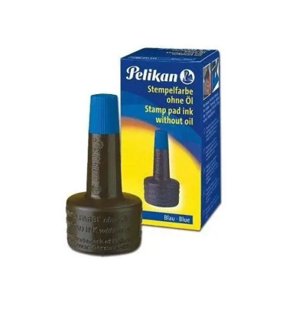 Tusz do stempli 28ml niebieski - PELIKAN