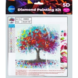 Diamentowa mozaika 5D - Red tree 20x20 80864 - Centrum
