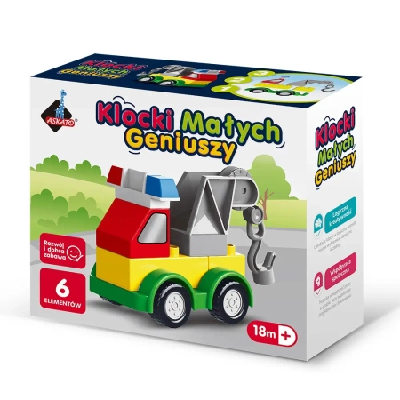 Klocki małych geniuszy Autko 6el - Askato