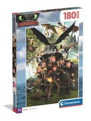 Puzzle 180 Super How To Train Your Dragon - Clementoni