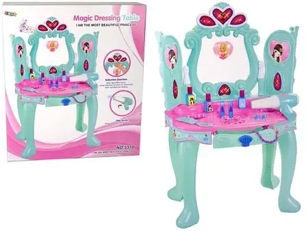 Toaletka z dźwiękiem i światłem miętowa - Leantoys