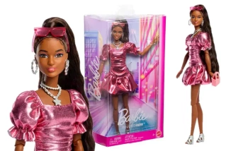 Barbie. JFP41 Deluxe Style. Lalka modowa 6 z czarnymi włosami