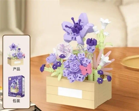 Klocki 305el Kwiaty - Merkpol