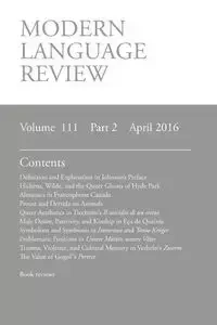 Modern Language Review (111 - Connon D. F.