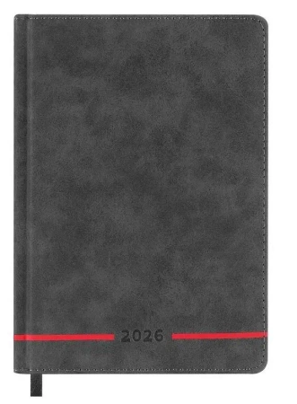 Kalendarz książkowy 2026 A5 czarny EASY - Easy Stationery