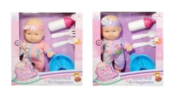 Lalka bobas z akcesoriami do karmienia - SWEDE
