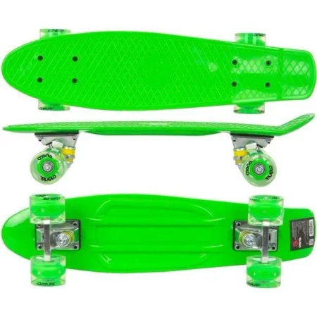 Deskorolka plastikowa zielona LED 56cm - Enero