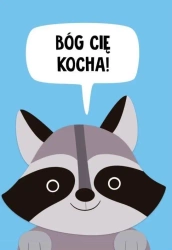 A Kartka składana - Bóg Cię kocha szop - Szaron