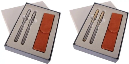 Pióro + długopis Maestro Chrom w etui ES - Cresco