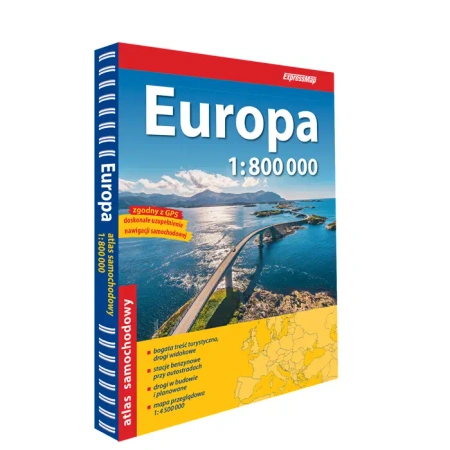 Europa Atlas Samochodowy 1:800 000 2026/2027 - Opracowanie zbiorowe
