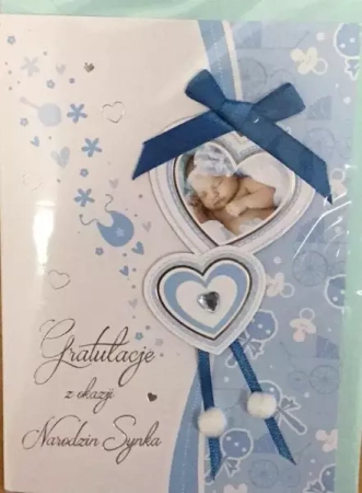 Karnet narodziny B6 Premium 49 + koperta - Panorama