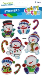 Ozdoba Bn Naklejki Metalik Balwan 9szt Cf 12/144