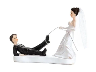 Figurka Para Młoda z linką 13cm - PartyDeco