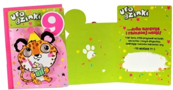 Karnet B6 DK-802 Urodziny 9 pantera - Kukartka
