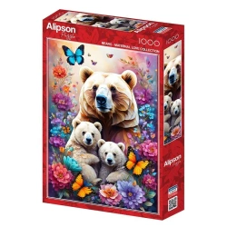Puzzle 1000 Matczyna miłość - Misie - Alipson