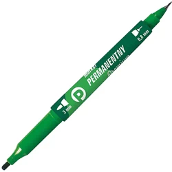 Marker permamentny premium. 2 końcówki zielony. - Michalczyk i Prokop