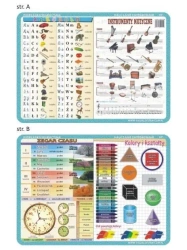 Podkładka edu. 001 - Abecadło, zegar, kolory i.. - Visual System