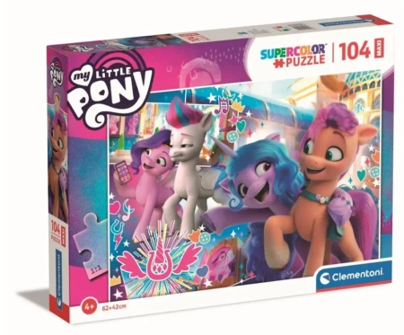 Puzzle 104 Maxi Super Kolor My Little Pony - Clementoni