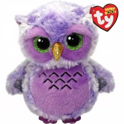 Boos Owllivia - fioletowa sowa 15 cm - TY