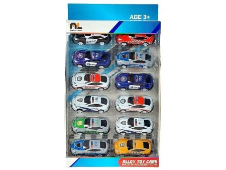 Auto metalowe 12szt - ADAR