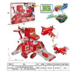 Baza strażacka + auto zmieniające kolor + św/dź - Ciuciubabka