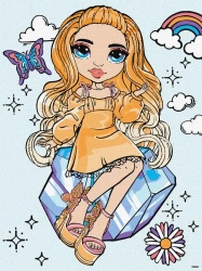 Malowanie po numerach - Rainbow High Poppy Rowan - Ideyka