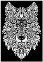 Kolorowanka Welwetowa Colorvelvet A4 Lupus - Stepp Sp.z.o.o