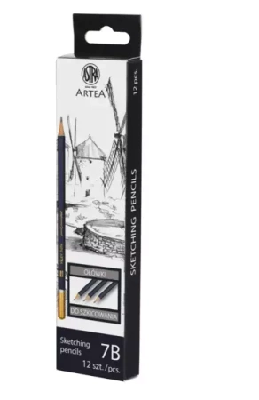 Ołówek do szkicowania 7B Artea Box (12szt) ASTRA - ASTRA papiernicze