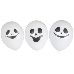 Balony z halloweenowym nadrukiem - duszki 6szt - Arpex