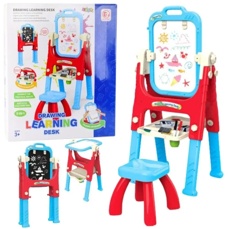 Tablica edukacyjna 5w1 wielofunkcyjna - Leantoys