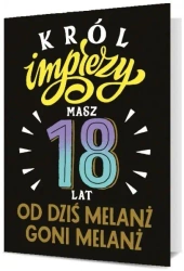 Karnet Urodziny 18 męskie K. B6-1896 - Pan Dragon