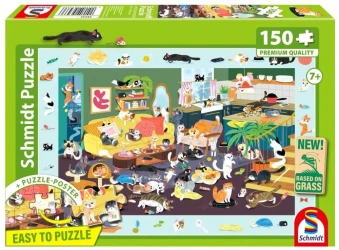 Puzzle PQ 150 Wszędzie koty G3 - Schmidt