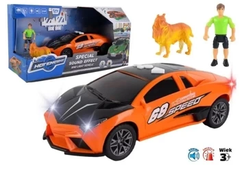 Uliczne szaleństwo - Samochód pomarańczowy sport - Pro Kids