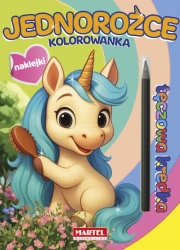 Kolorowanka z kredką Jednorożce - praca zbiorowa