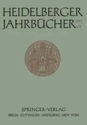 Heidelberger Jahrbücher - Fritz Ernst