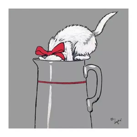 Karnet kwadrat z kopertą Thirsty Work - Museums & Galleries