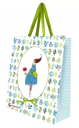 Torebka ozdobna duża Kobieta z konewką - Cozywood