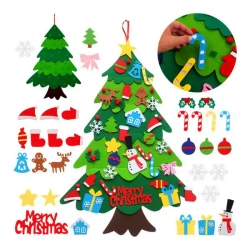 Choinka filcowa 98x69x32 z elementami na rzepy - Trifox