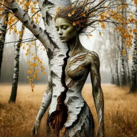 Diamentowa Mozaika Kobieta Nimfa brzoza NO-2003049 - Norimpex