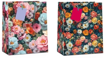 Torba prezentowa Flower 45x33x10cm MIX - Pan Dragon