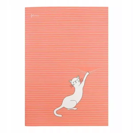 Duży Zeszy - Asking Fur Trouble (Bold Orange) - Santoro