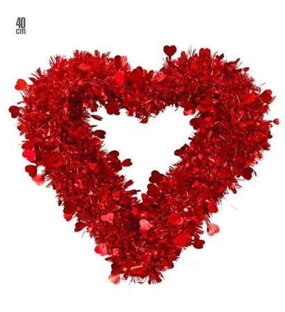 Czerwone dekoracyjne serce 40cm - Widmann