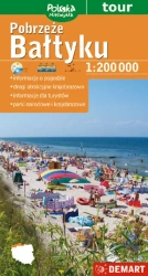 Pobrzeże Bałtyku 1:200 000 mapa plastik - opracowanie zbiorowe