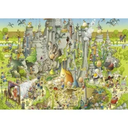 Puzzle Heye. 1000 elementów. Funky ZOO część V-Dinozaury