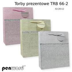 Torebka prezentowa 32x26x12cm MIX - Penword