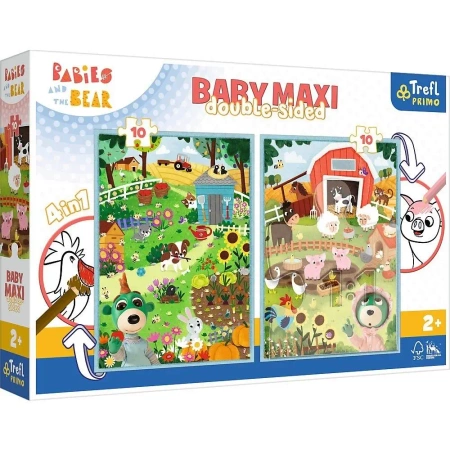 Puzzle 2x10 Baby Maxi Poznaj Bobaski TREFL