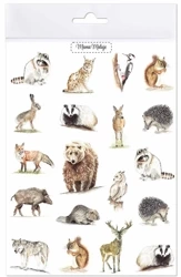 Tatuaże zmywalne Zwierzęta leśne - Mama Maluje
