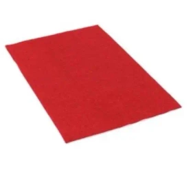 Filc dekoracyjny czerwony 20x30cm 10szt - Penword