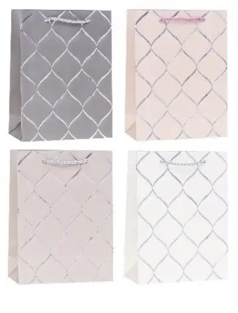 Torebka ozdobna 40x55x15cm szerokie dno mix - Rozette