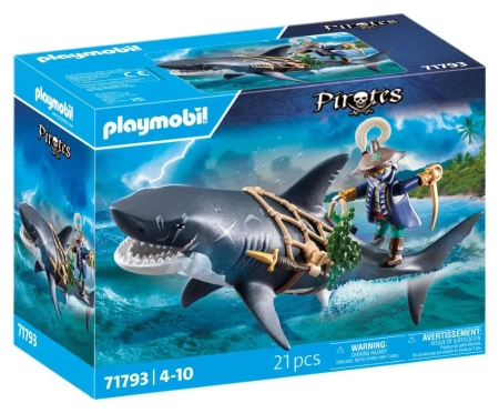 Playmobil Rekin olbrzym z piratem 71793